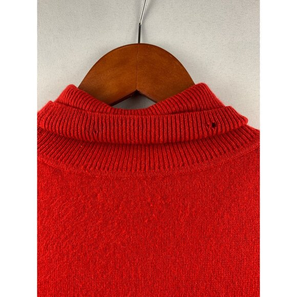 Women's Charter Club Red Cashmere Sweater Size L - Picture 7 of 9
